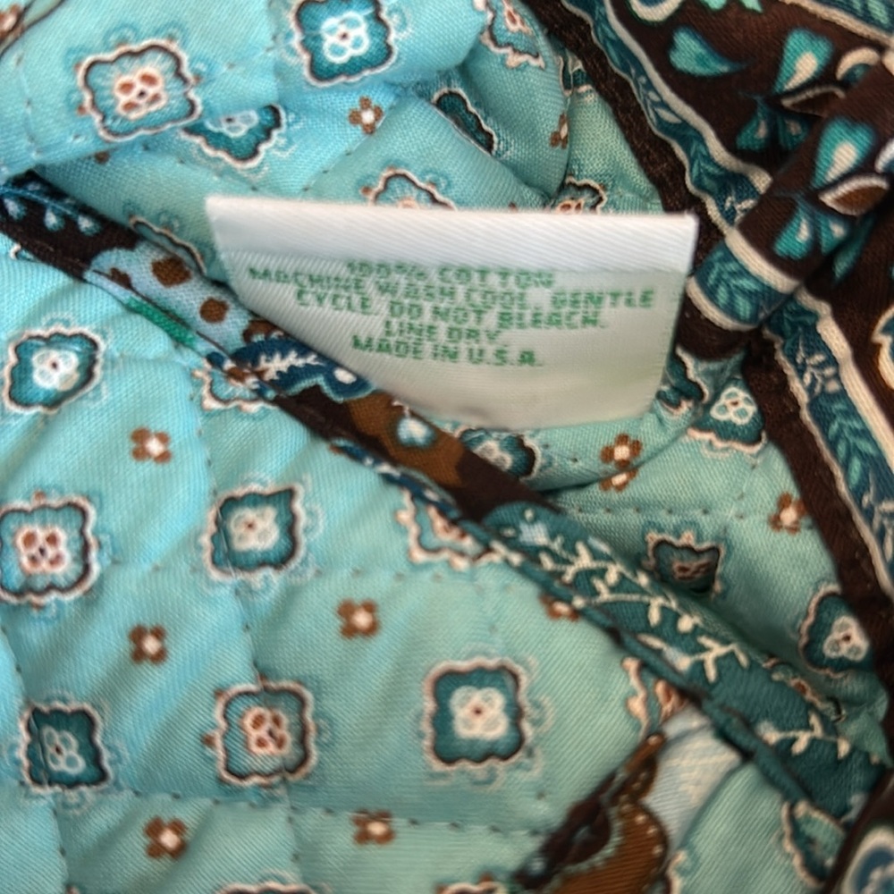 Vera Bradley “Java Blue” Retired Pattern Mini Toggle Tote.  EUC - Picture 10 of 10